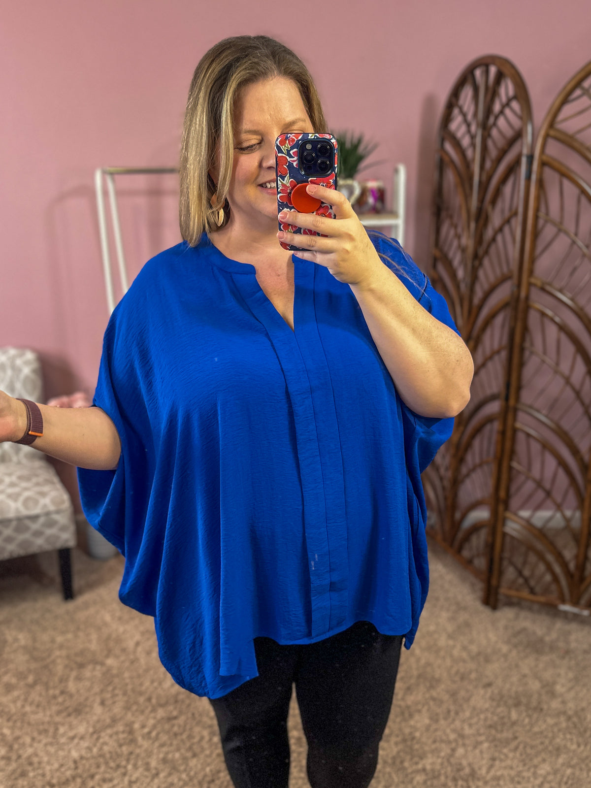 Everyday Dream Slouchy Top - Royal