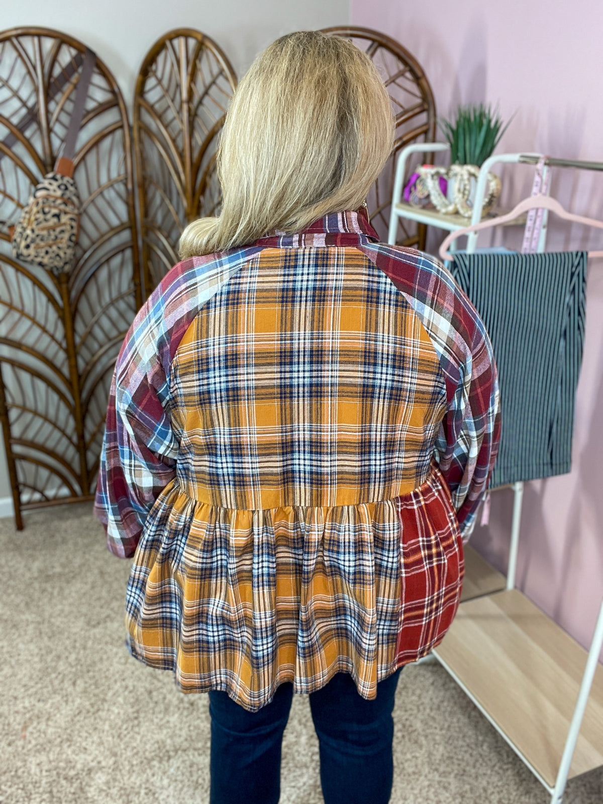 Sewn Together Flannel Top