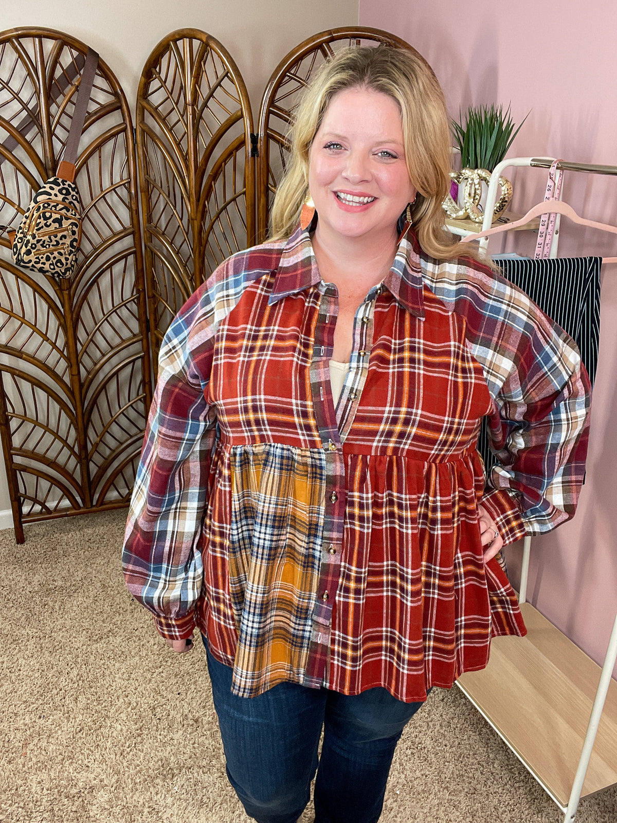 Sewn Together Flannel Top