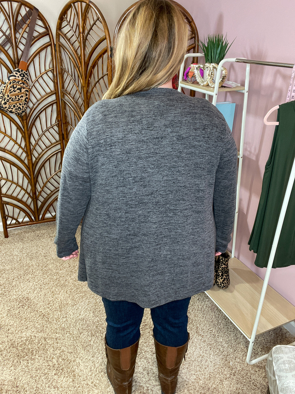We Were Dancing Knit Cardigan - Charcoal