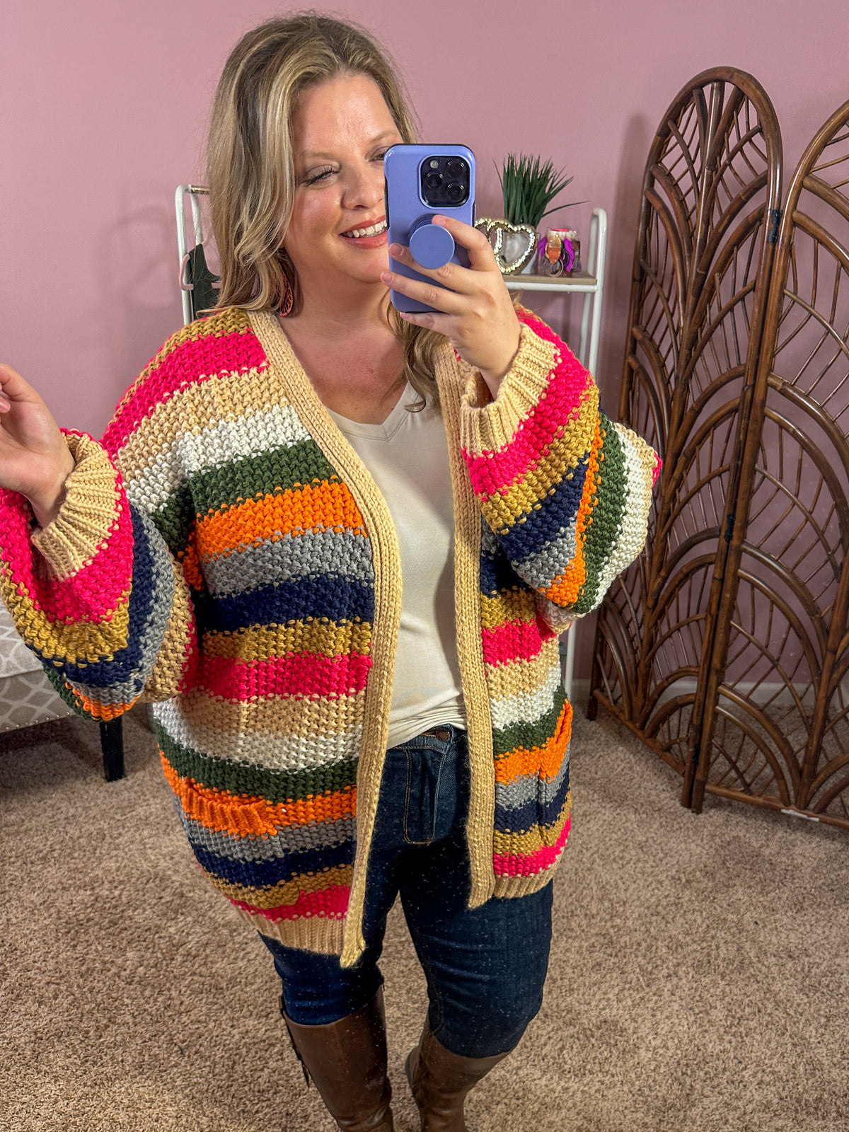 All About You Cardigan - Crochet Stripes