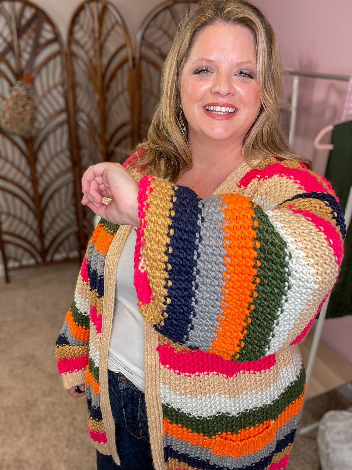 All About You Cardigan - Crochet Stripes