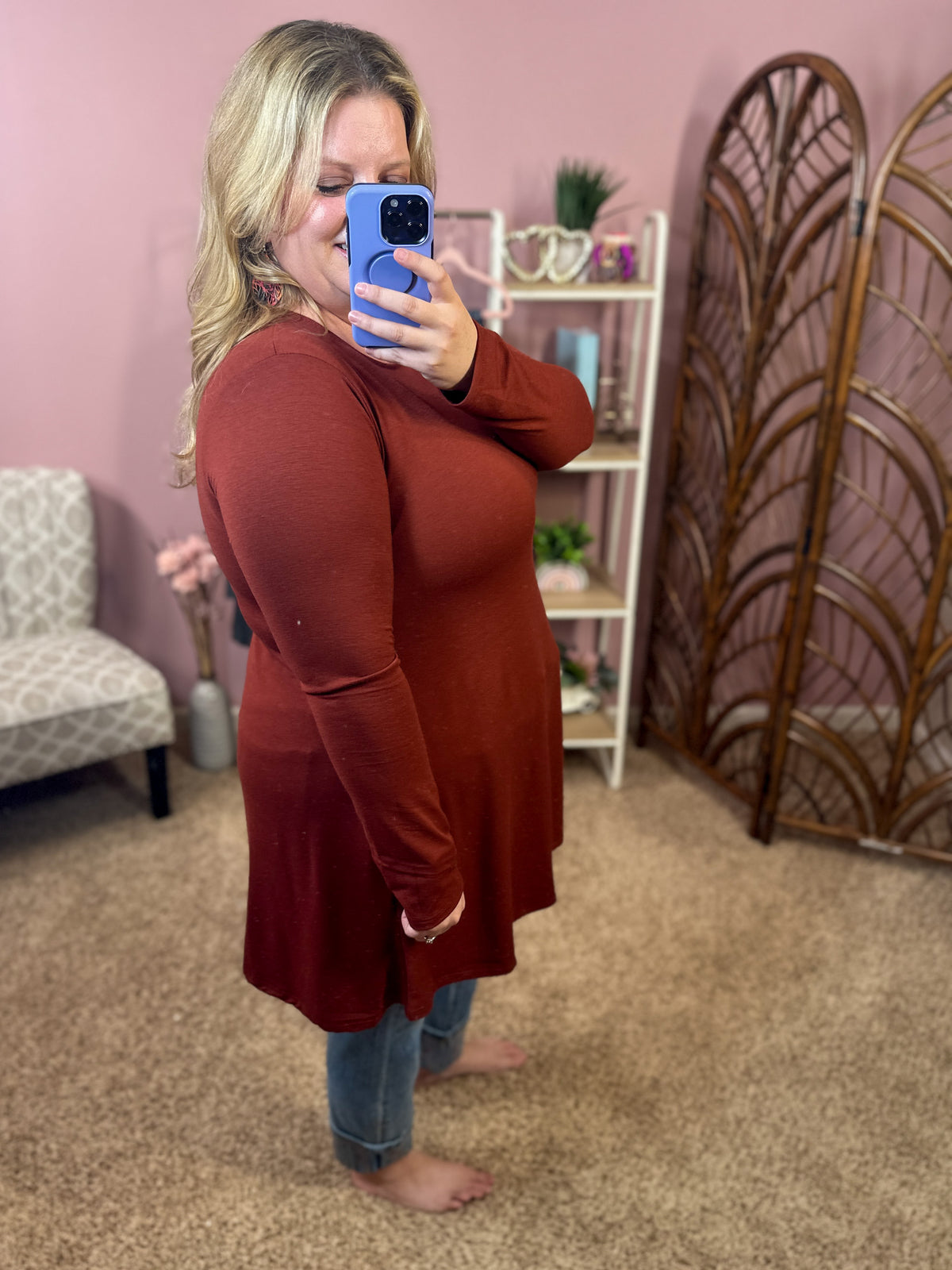 Perfect Days Premium Long Sleeve Pocket Tunic - Multiple Colors!