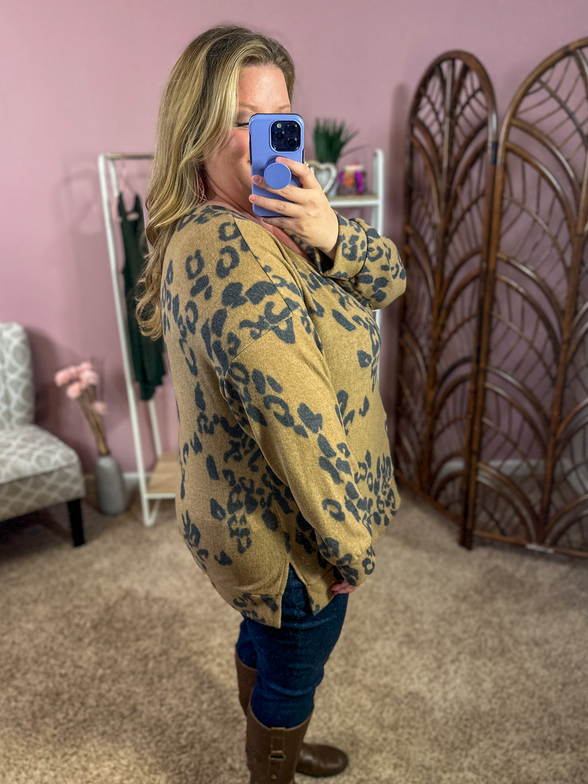Out of Reach Dolman Sweater - Taupe
