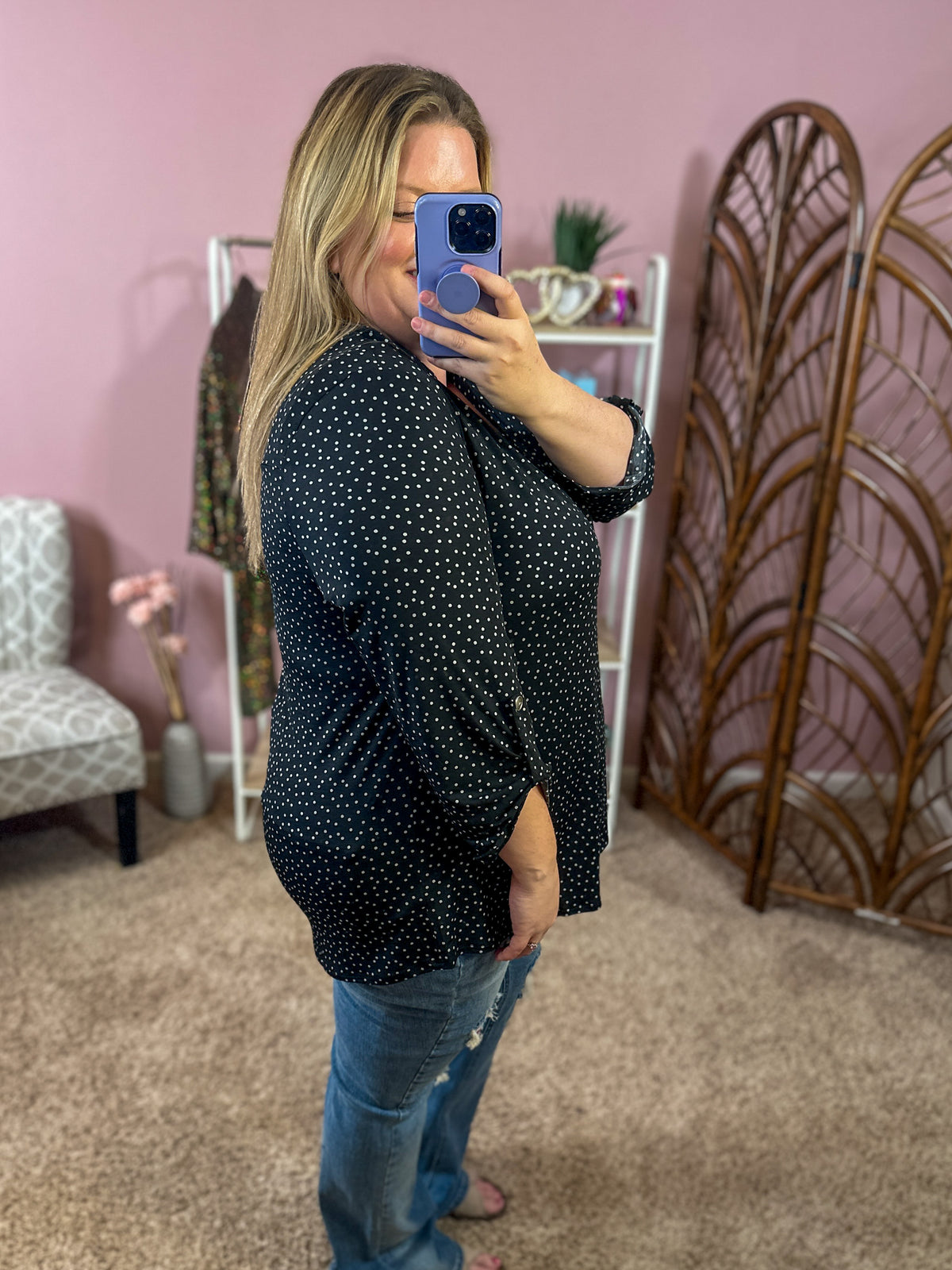 Always a Sure Thing Top - Polka Dot