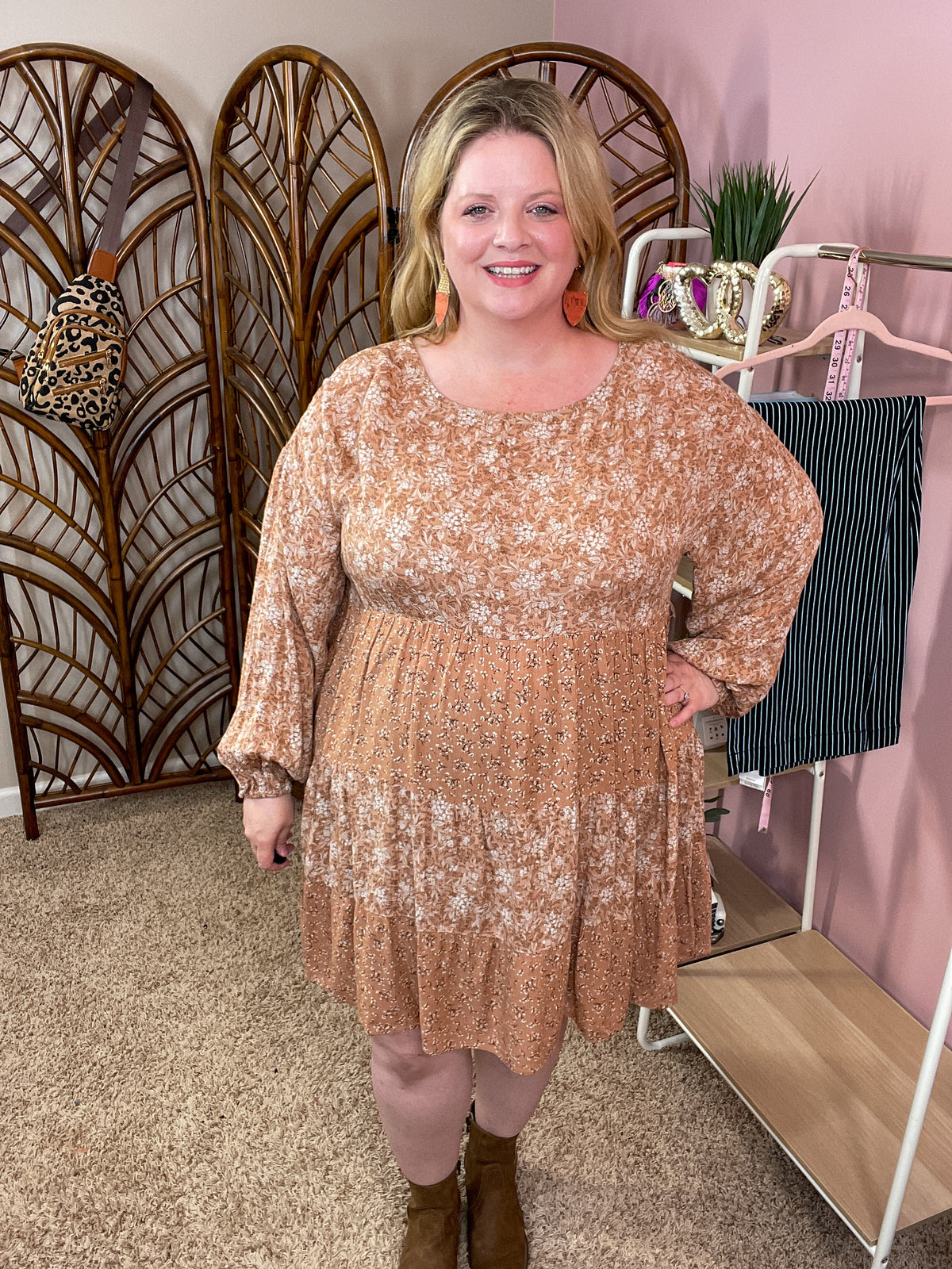 Night to Remember Dress - Dusty Peach