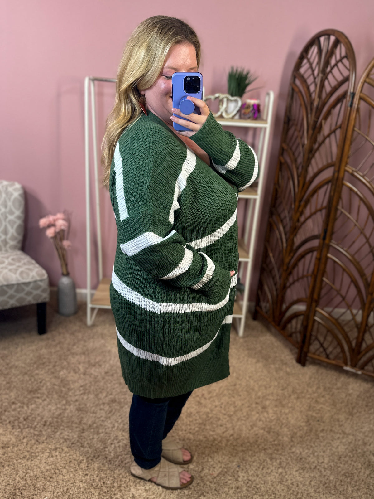 Never Ending Joy Knit Cardigan - Hunter