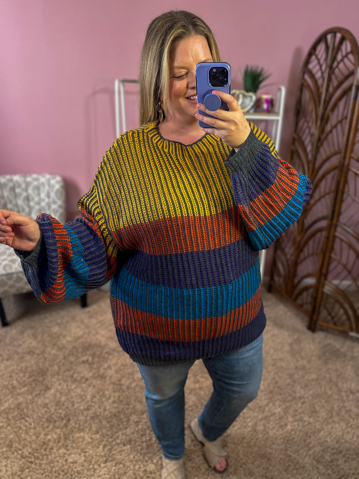 Hey Puddin&#39; Bubble Sleeve Sweater