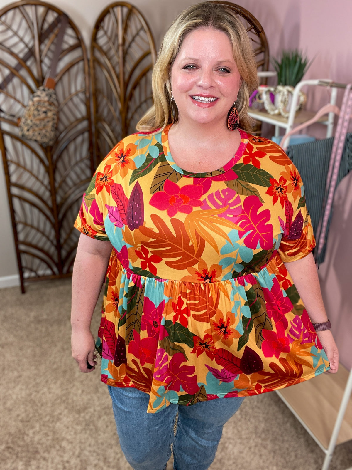 Ready for Anything Peplum Top - Fab Fall