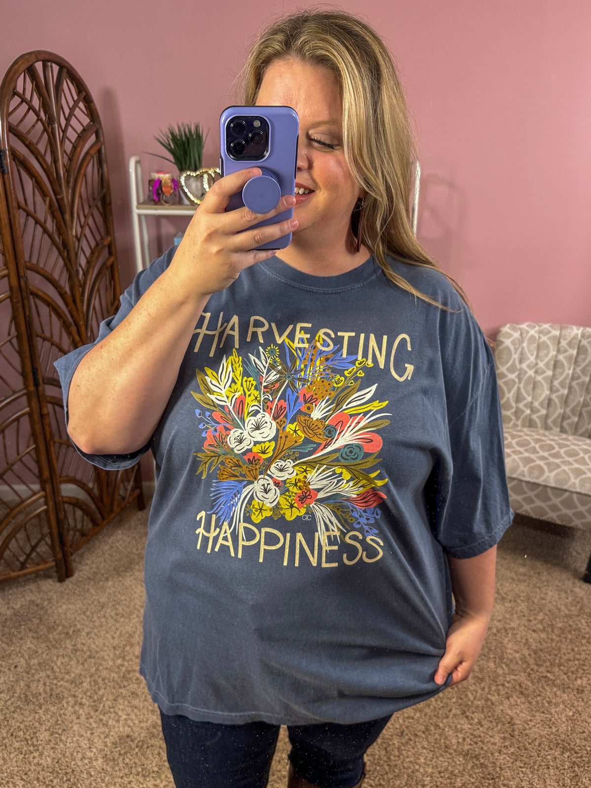 Harvesting Happiness Graphic Tee - Comfort Colors