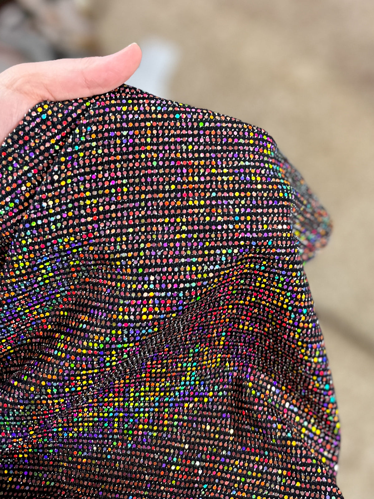 Catching the Light Sequin Cardigan - Black/Pink Mix