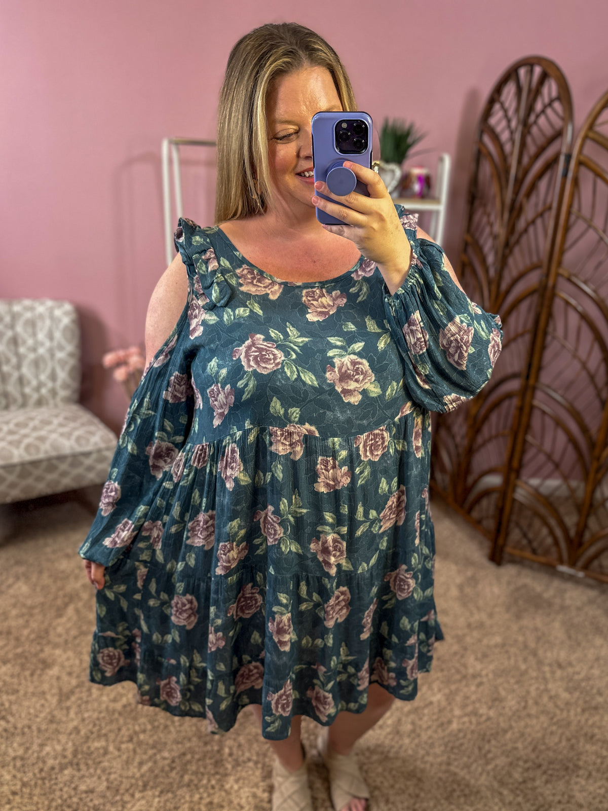 Humor Me Dress - Teal