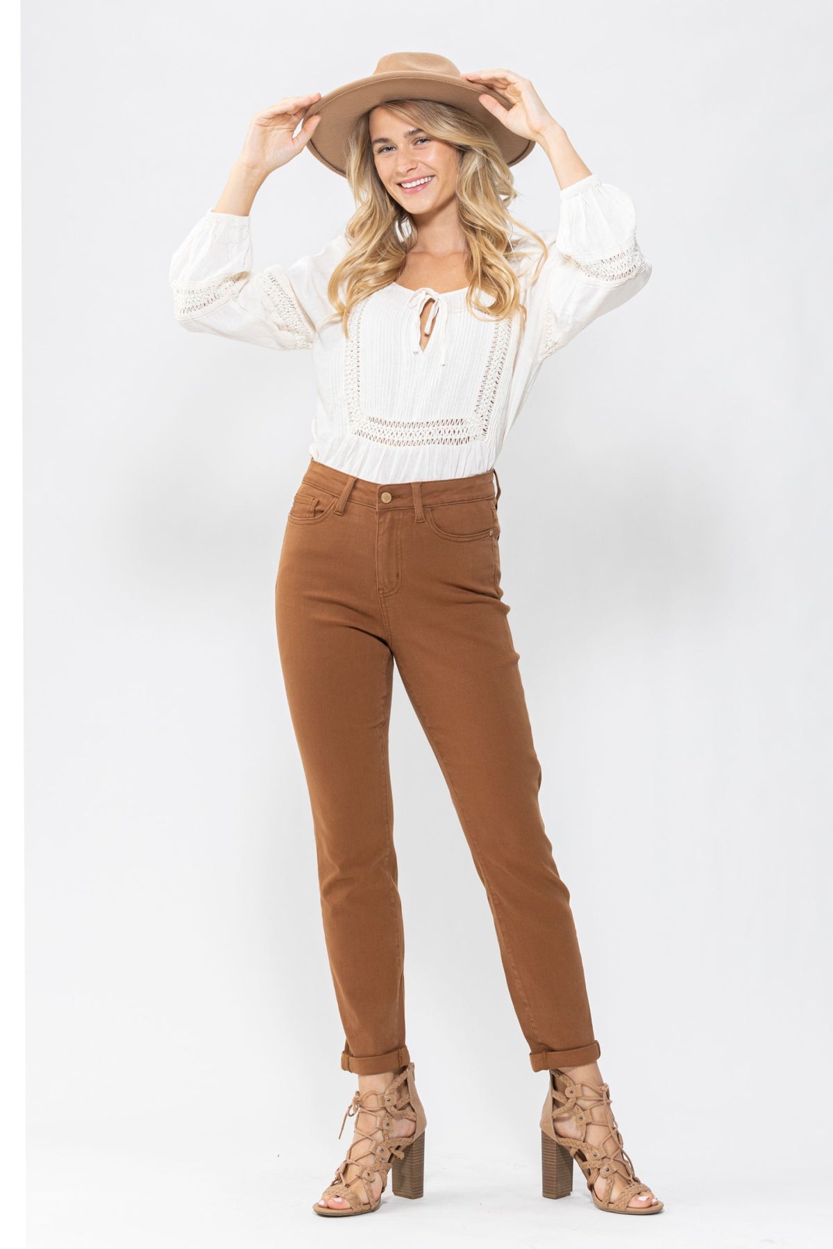 Seasonal Perfection Slim Fit Jeans - Judy Blue - Brown