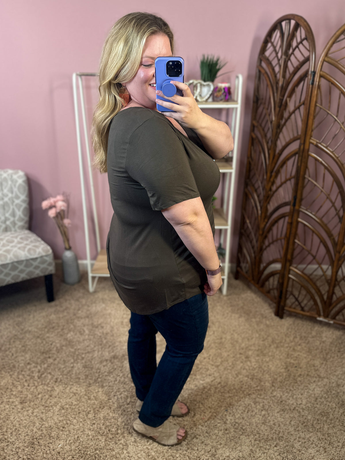 Basically Perfect Top - Olive