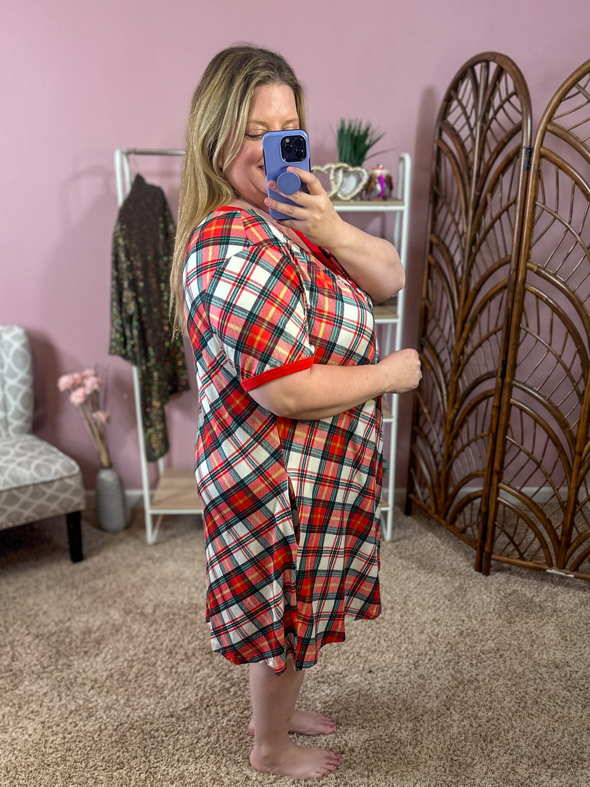 Tis the Season Nightgown - Plaid