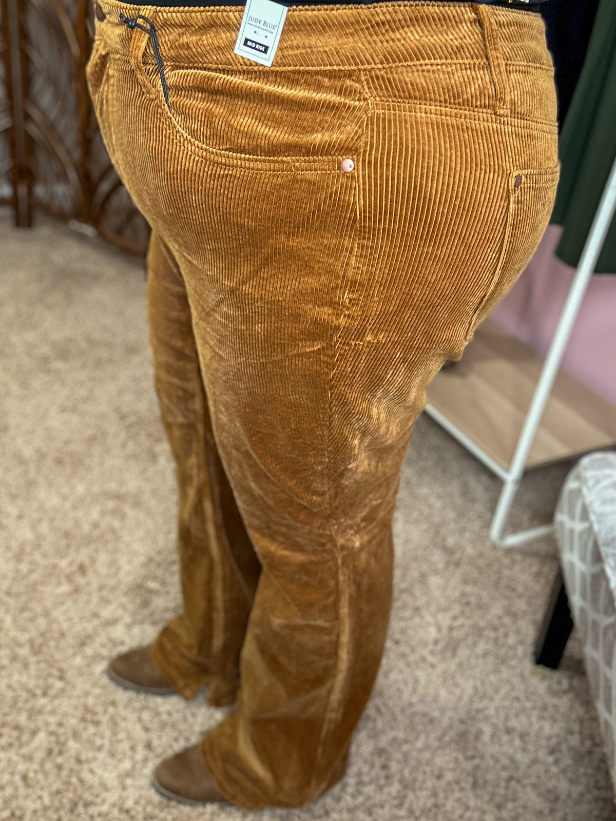 Warm and Cozy Midrise Judy Blue Jeans - Bootcut Camel