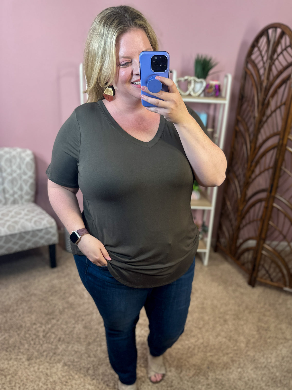 Basically Perfect Top - Olive