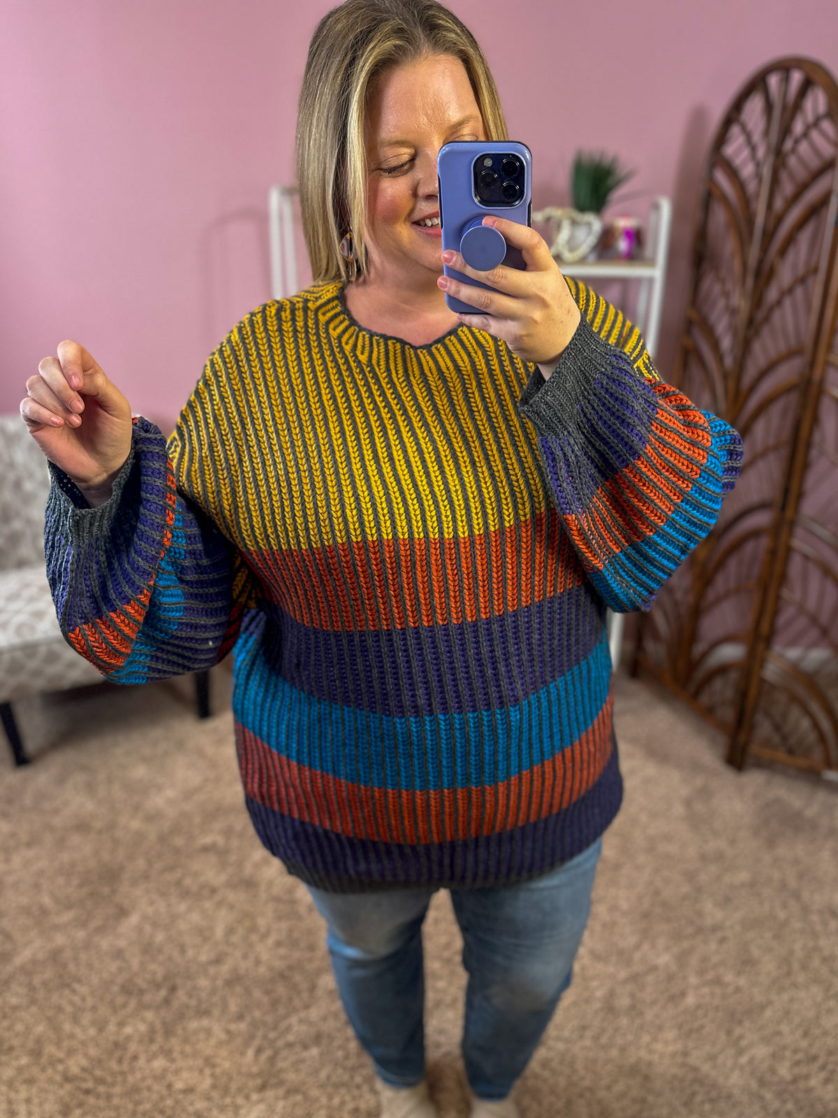 Hey Puddin&#39; Bubble Sleeve Sweater