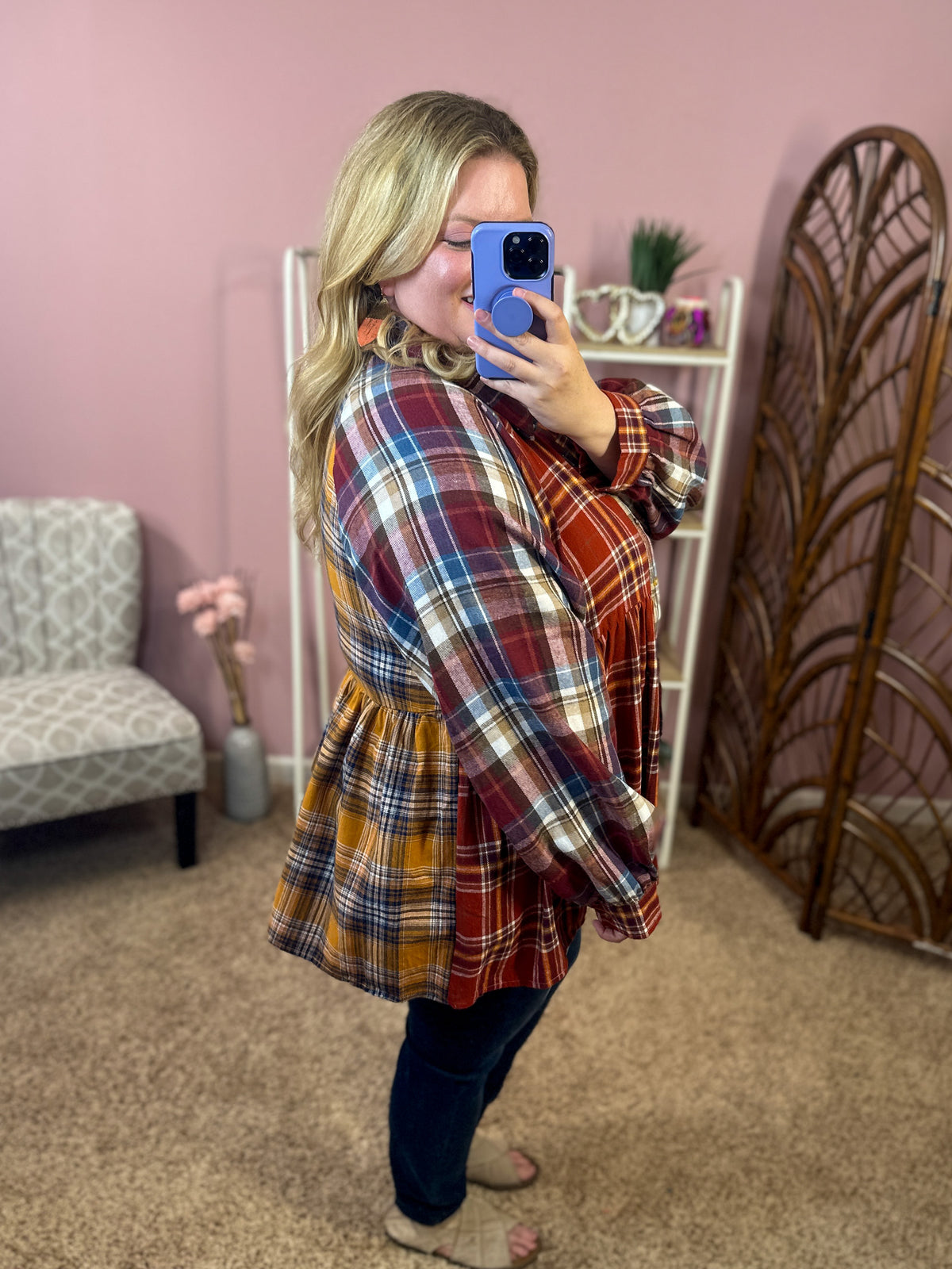 Sewn Together Flannel Top