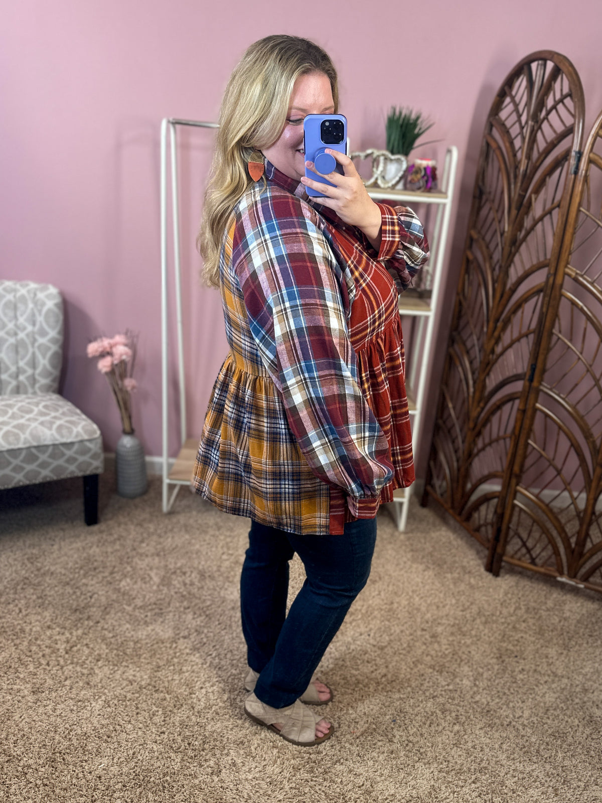 Sewn Together Flannel Top