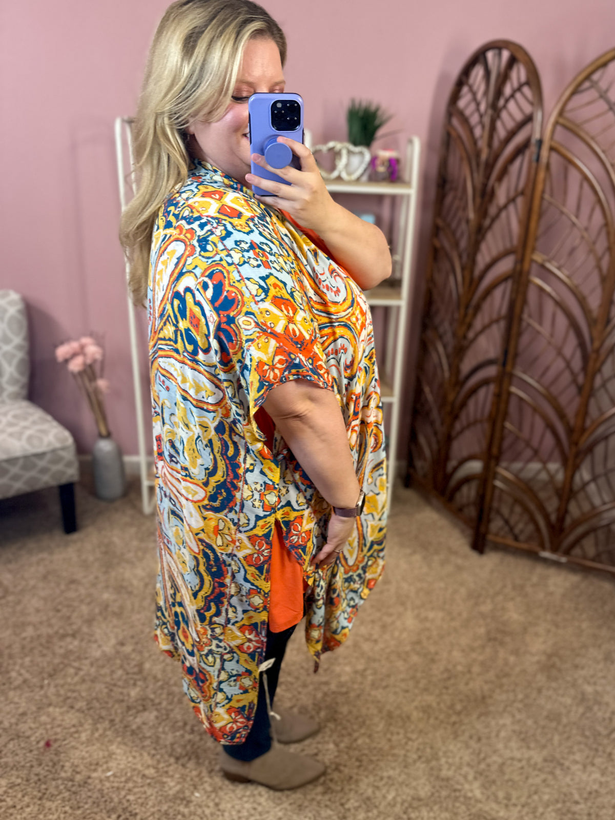 Statement Made Kimono - Gold Rush