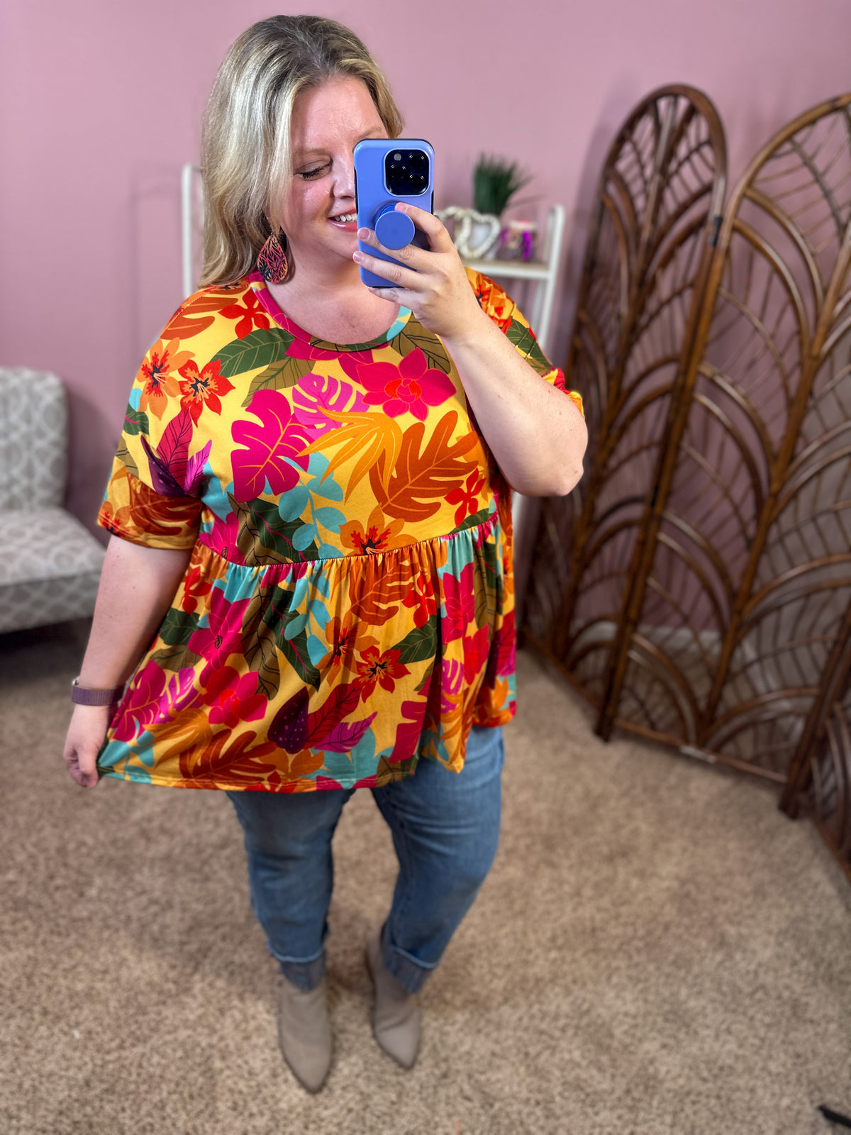 Ready for Anything Peplum Top - Fab Fall