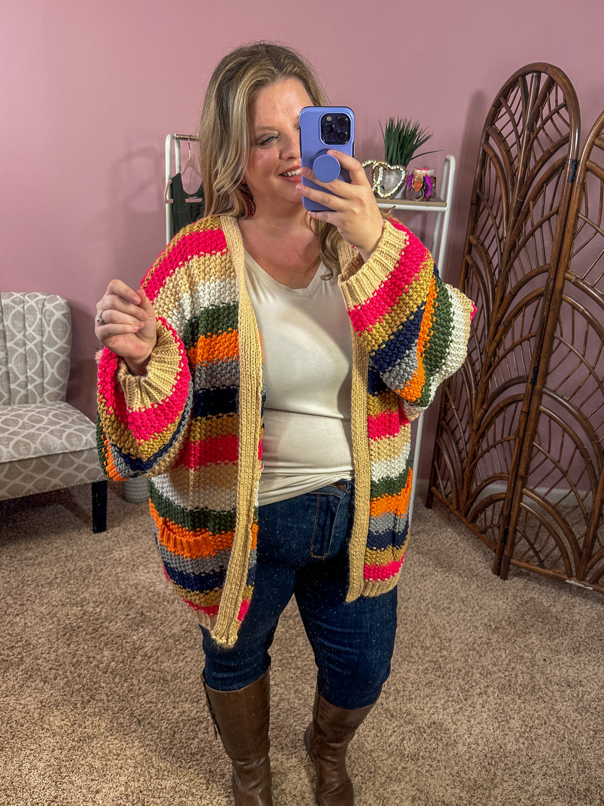 All About You Cardigan - Crochet Stripes
