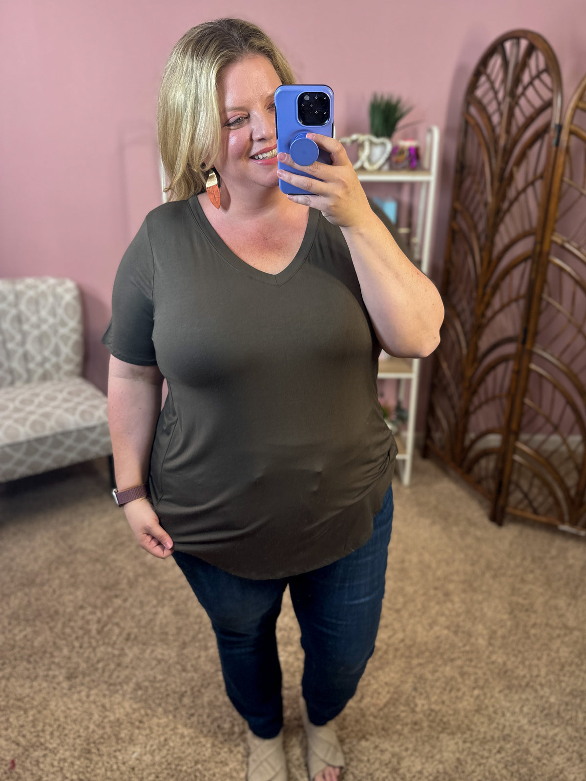 Basically Perfect Top - Olive