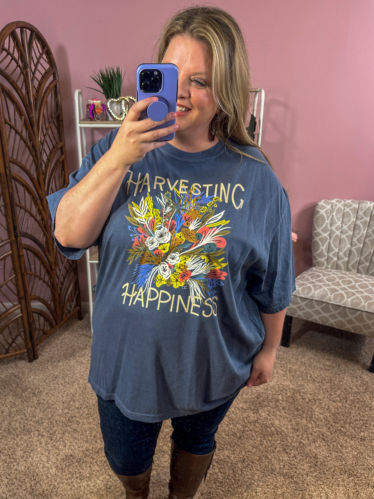 Harvesting Happiness Graphic Tee - Comfort Colors