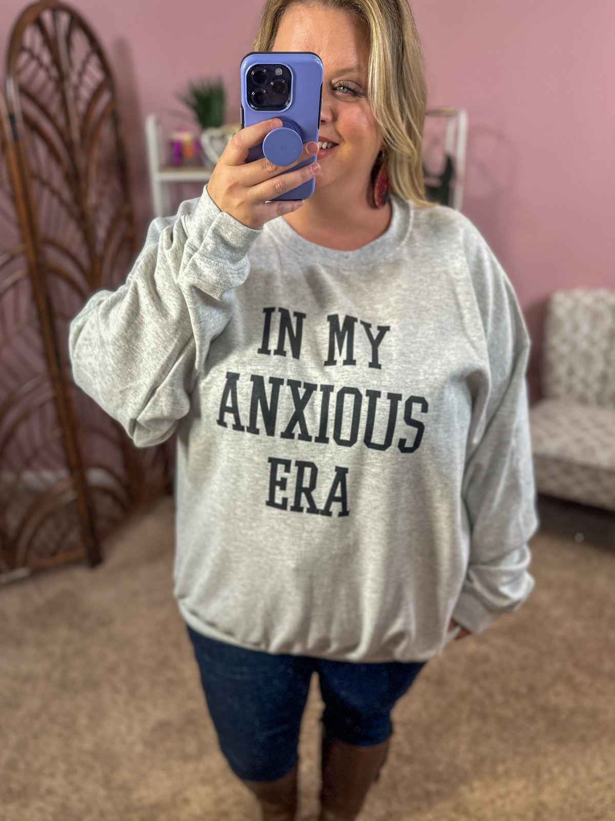 In My Anxious Era Graphic Sweatshirt