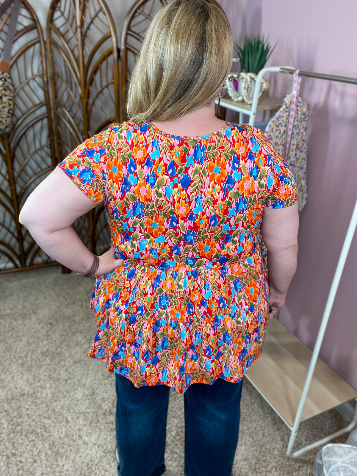 Happy Endings Babydoll Top - Dark Red