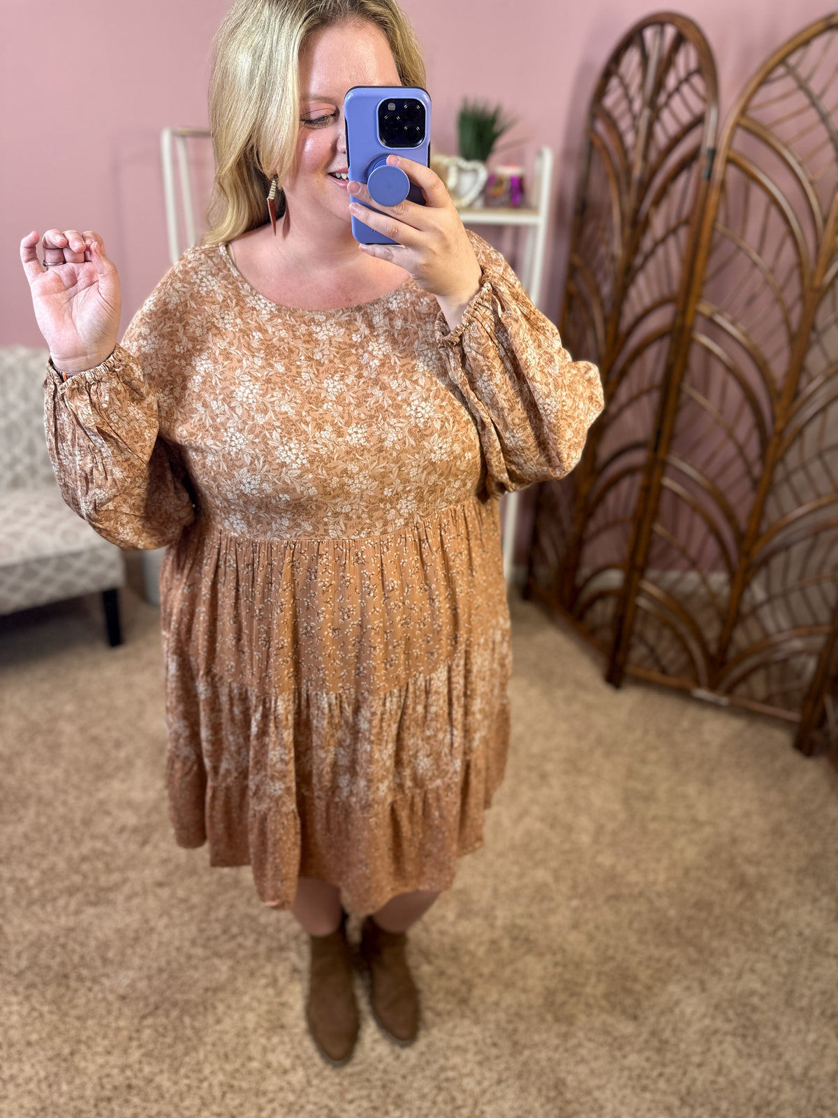 Night to Remember Dress - Dusty Peach