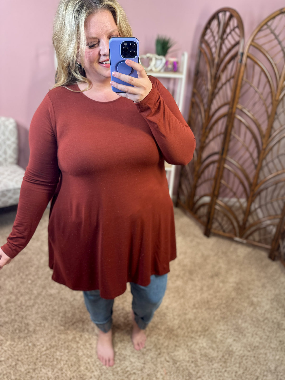 Perfect Days Premium Long Sleeve Pocket Tunic - Multiple Colors!