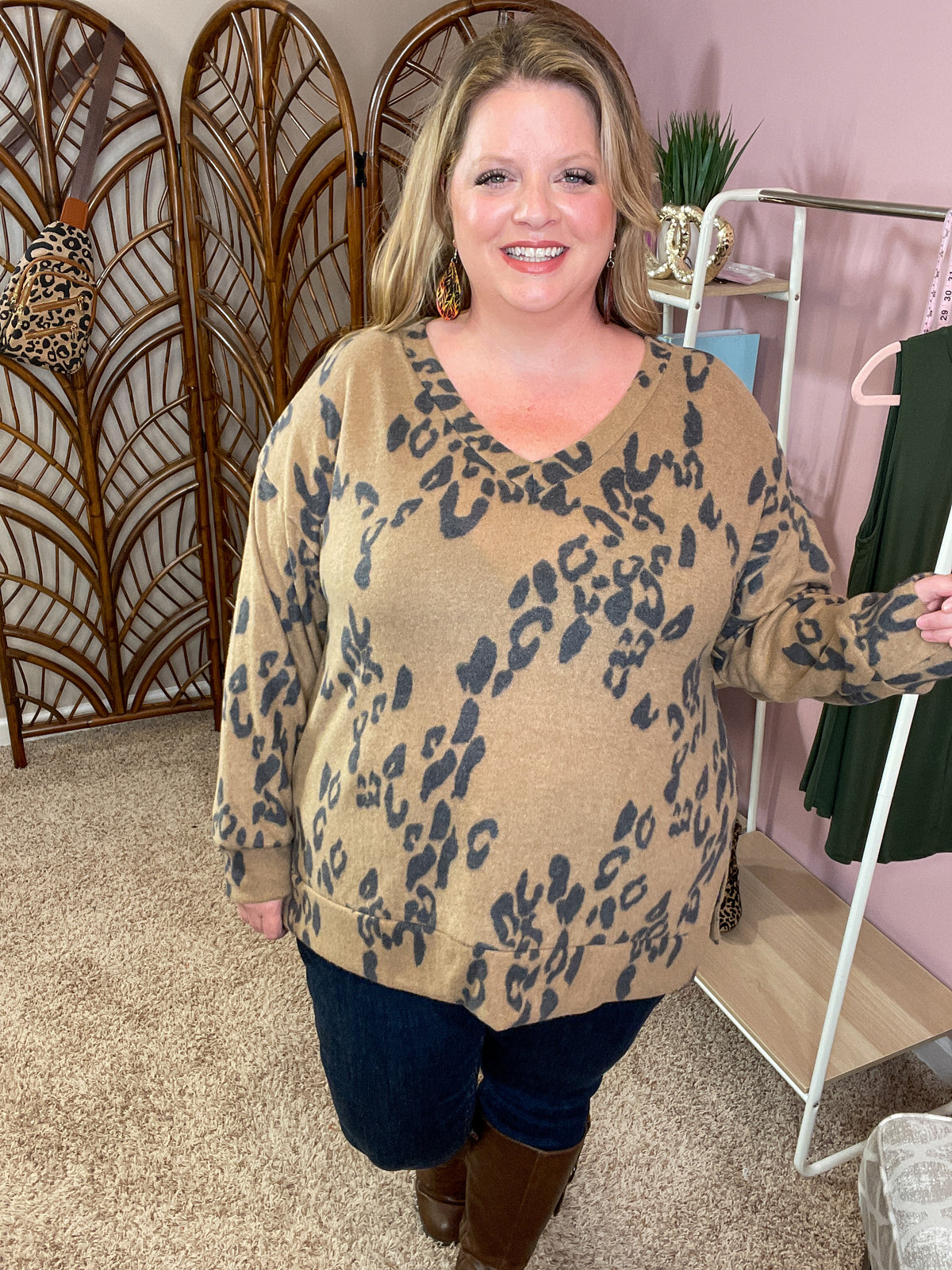 Out of Reach Dolman Sweater - Taupe