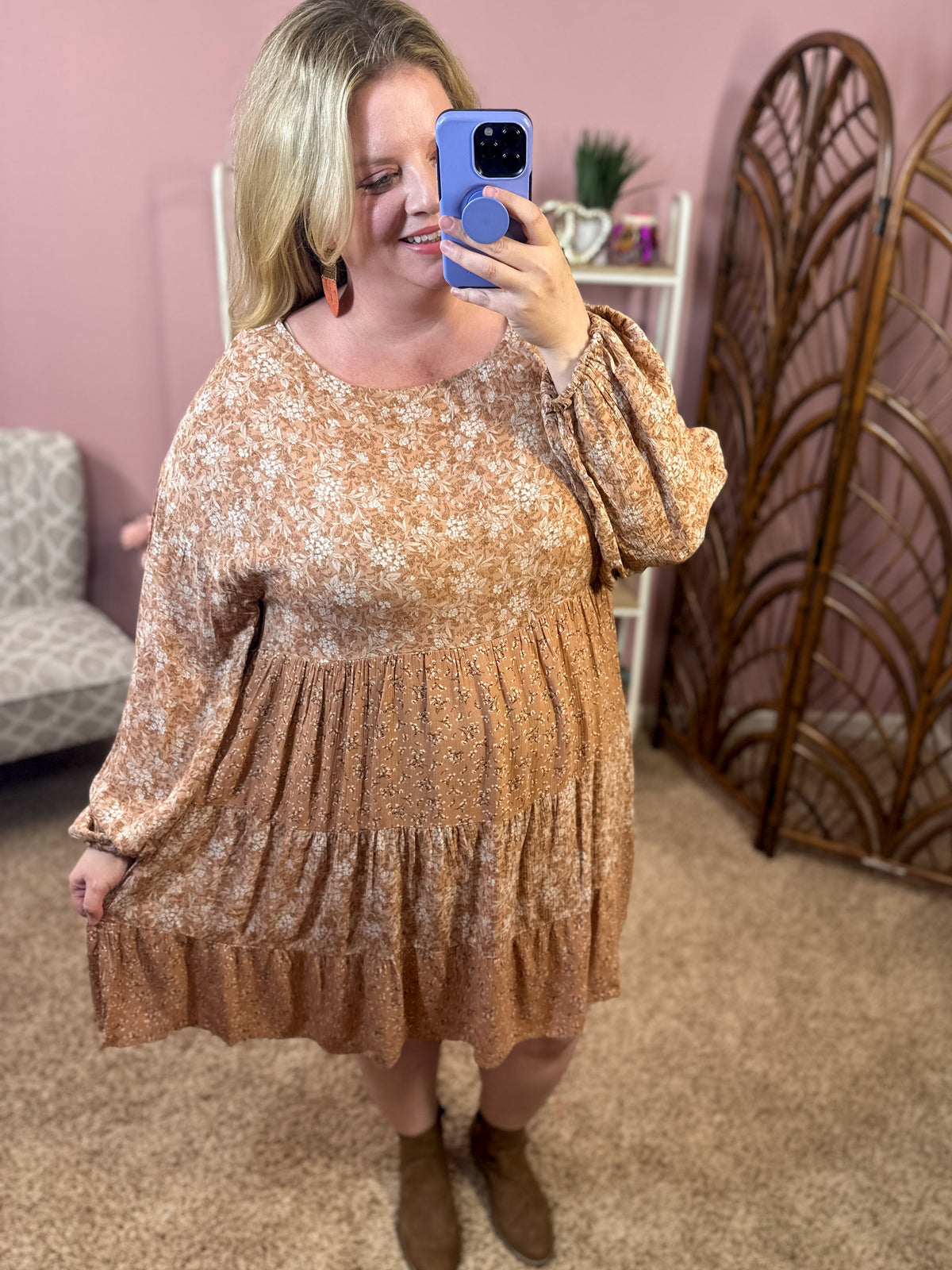 Night to Remember Dress - Dusty Peach