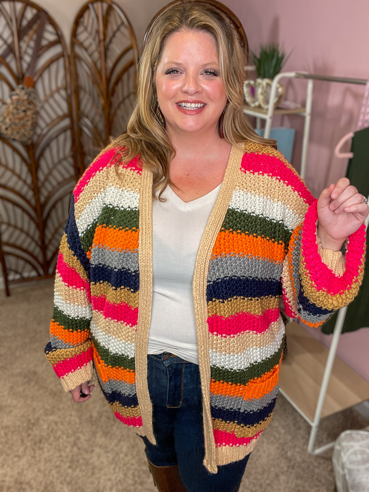 All About You Cardigan - Crochet Stripes