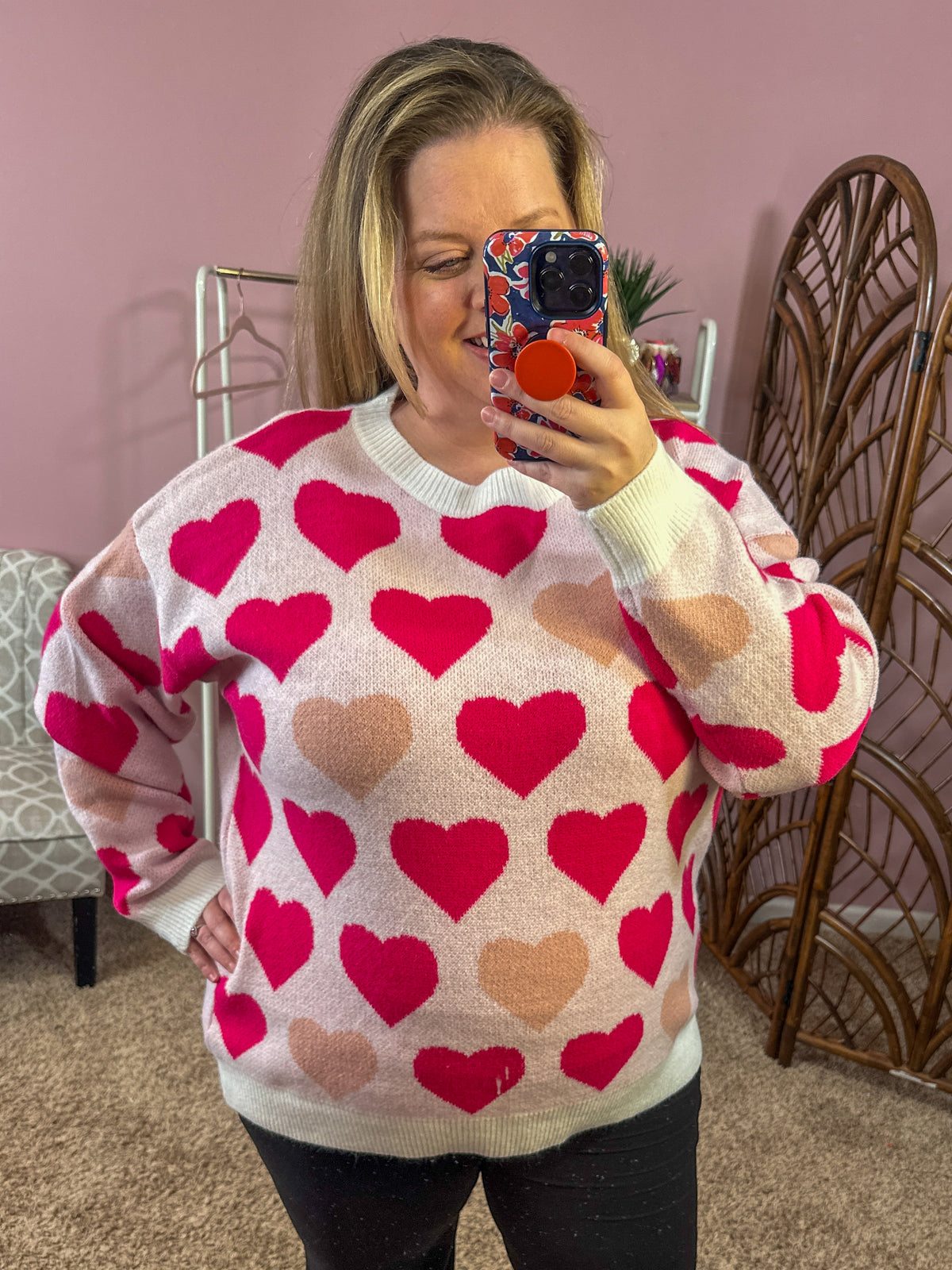 Love You Forever Sweater - Happy Hearts