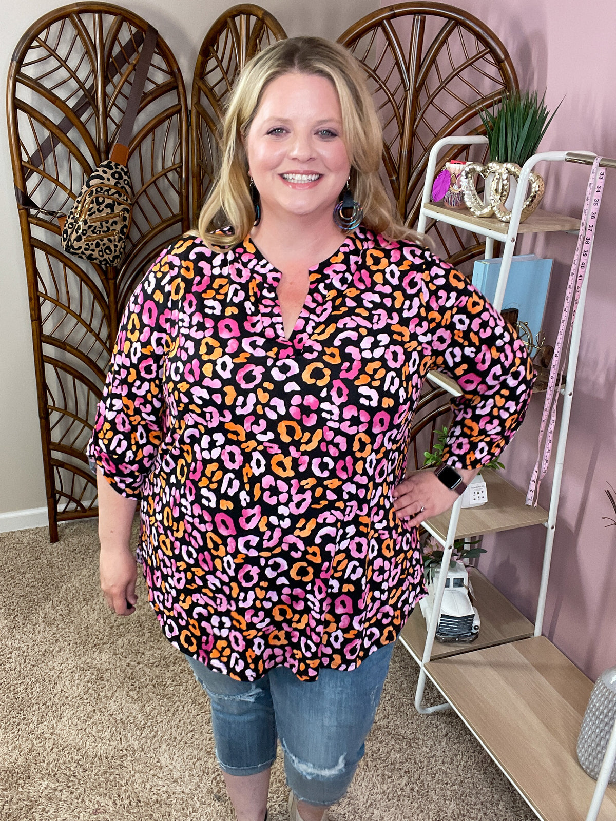 Always a Sure Thing Top - Neon Animal Print
