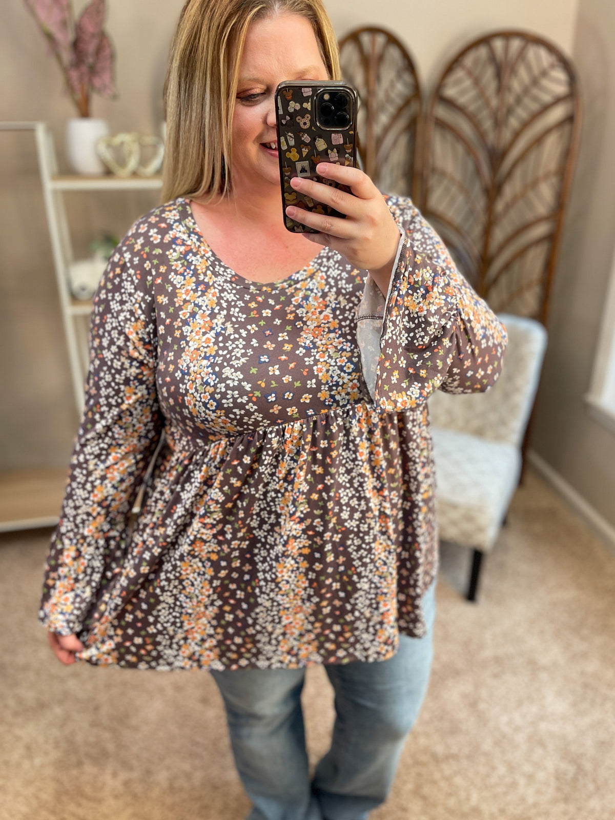 Beauty in the Fall Babydoll Top - Restocked!