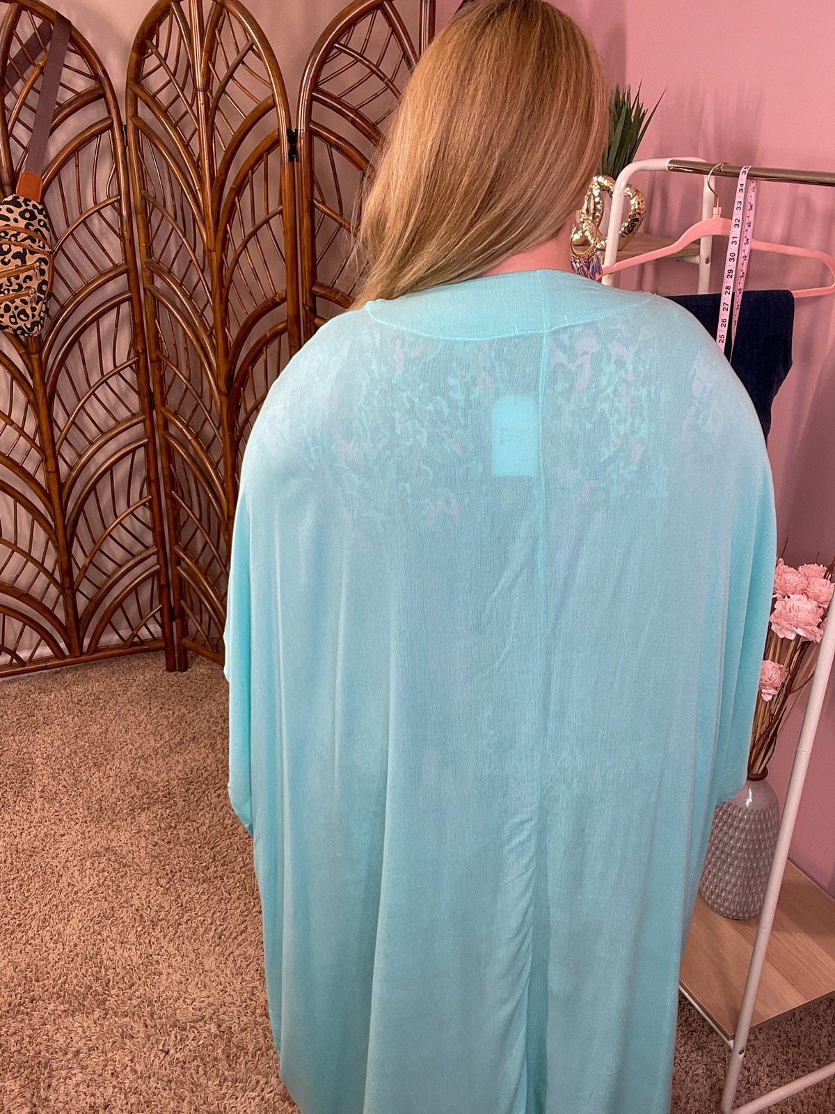 Greatest Lengths Maxi Kimono - Icy Blue