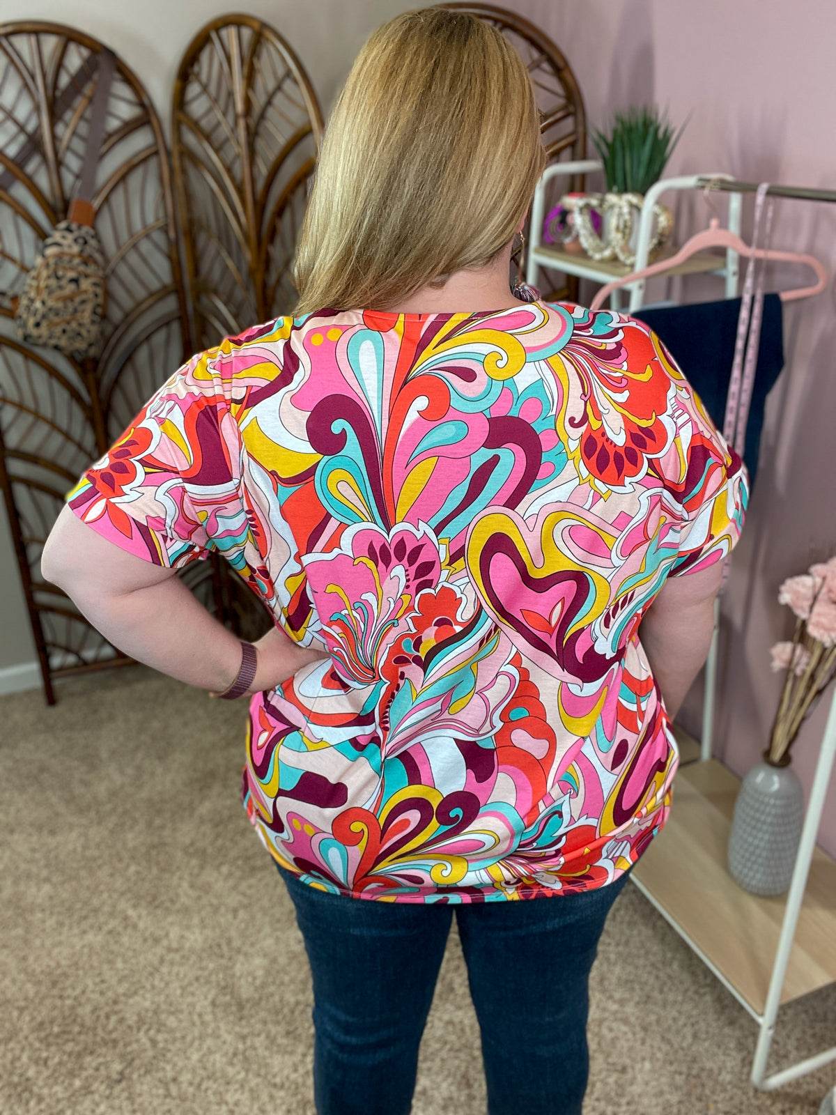 So It Seems Top - Groovy Print