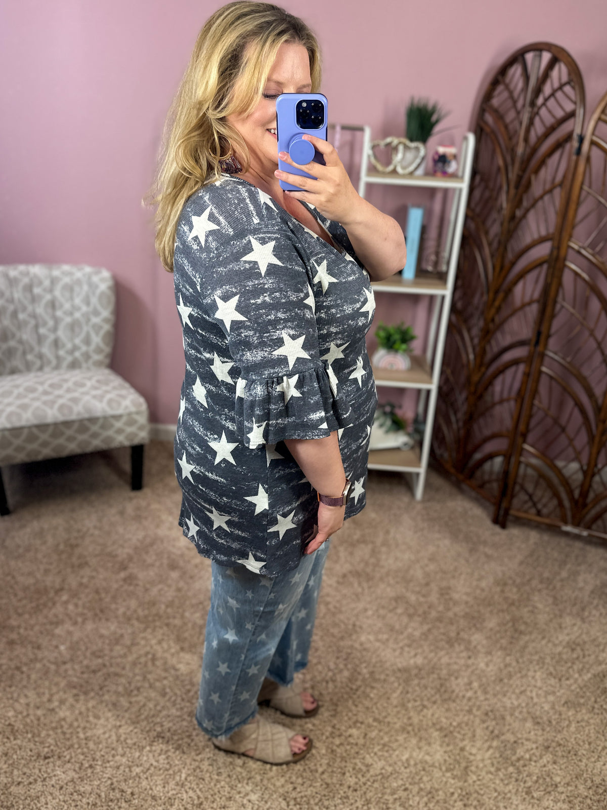 Starry Night Top - Navy