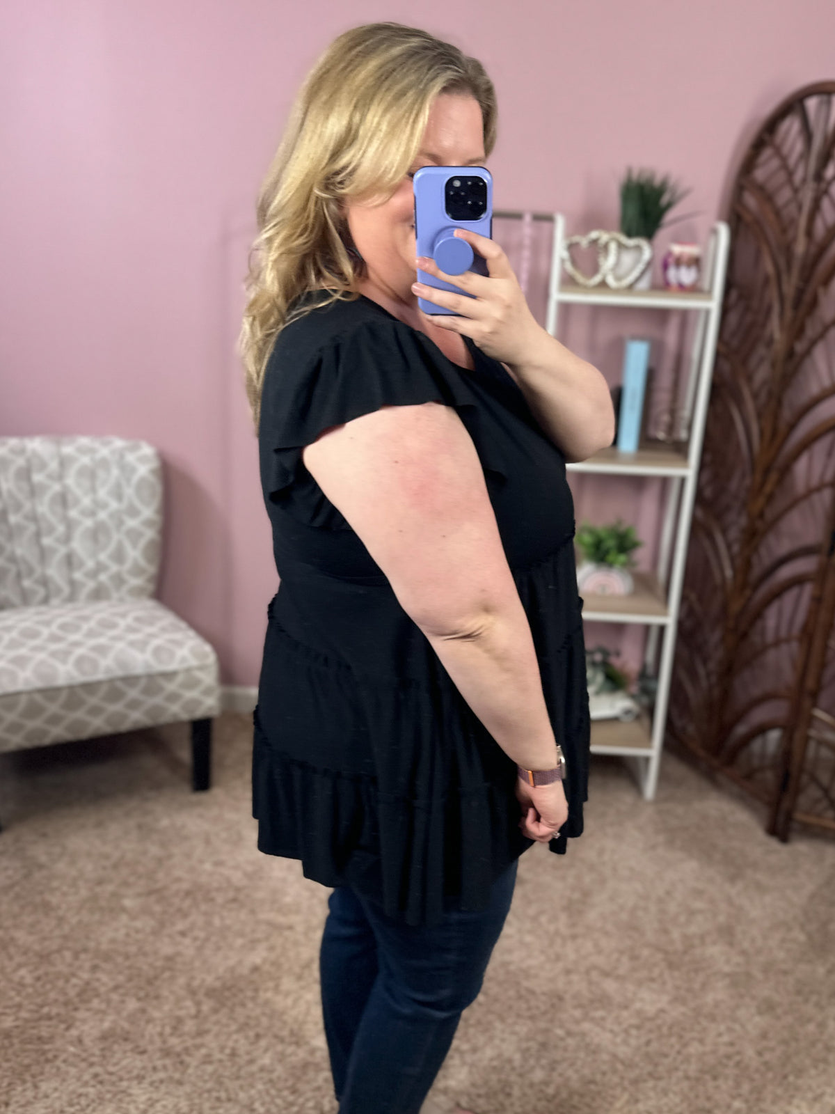 Simply the Best Tiered Top - Black