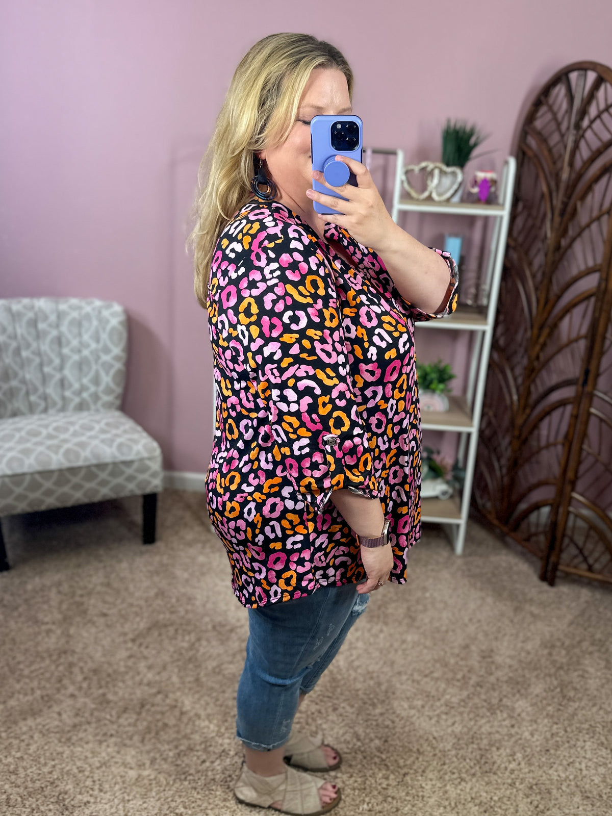 Always a Sure Thing Top - Neon Animal Print