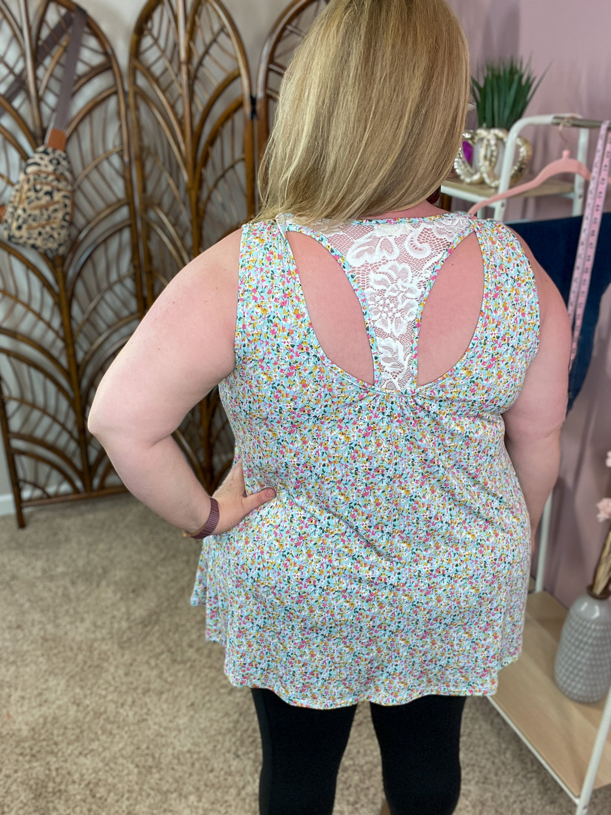 Party in the Back Tank - Ditzy Floral