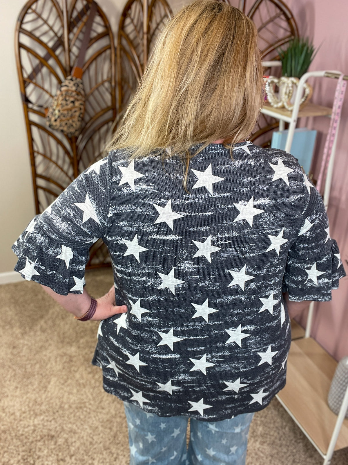 Starry Night Top - Navy
