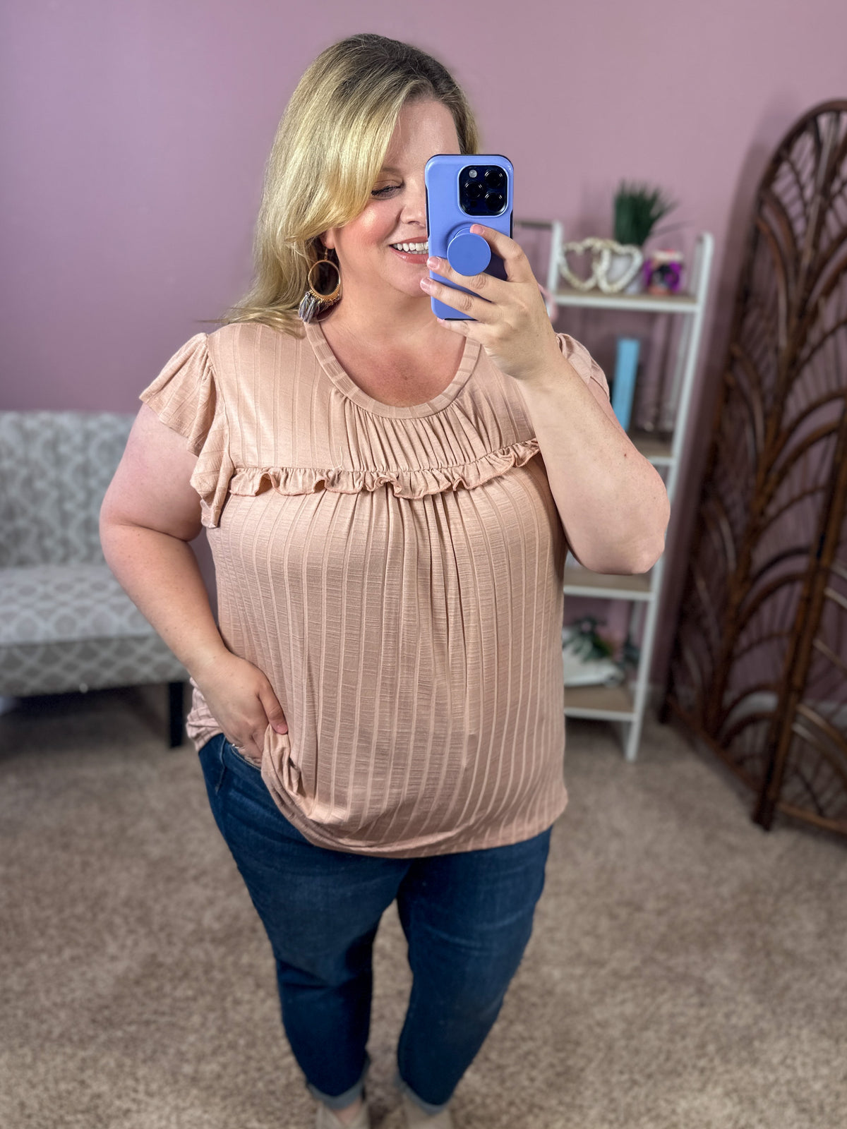 More to Come Top - Mauve