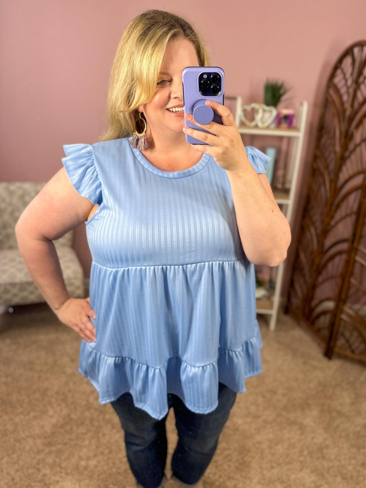 Picture This Top - Blue
