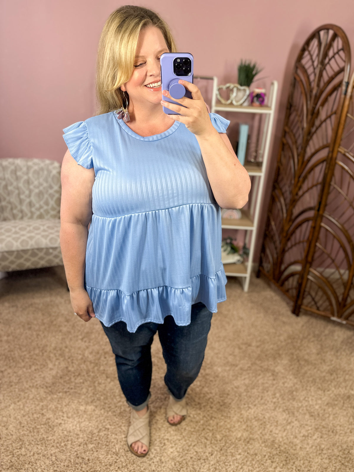 Picture This Top - Blue