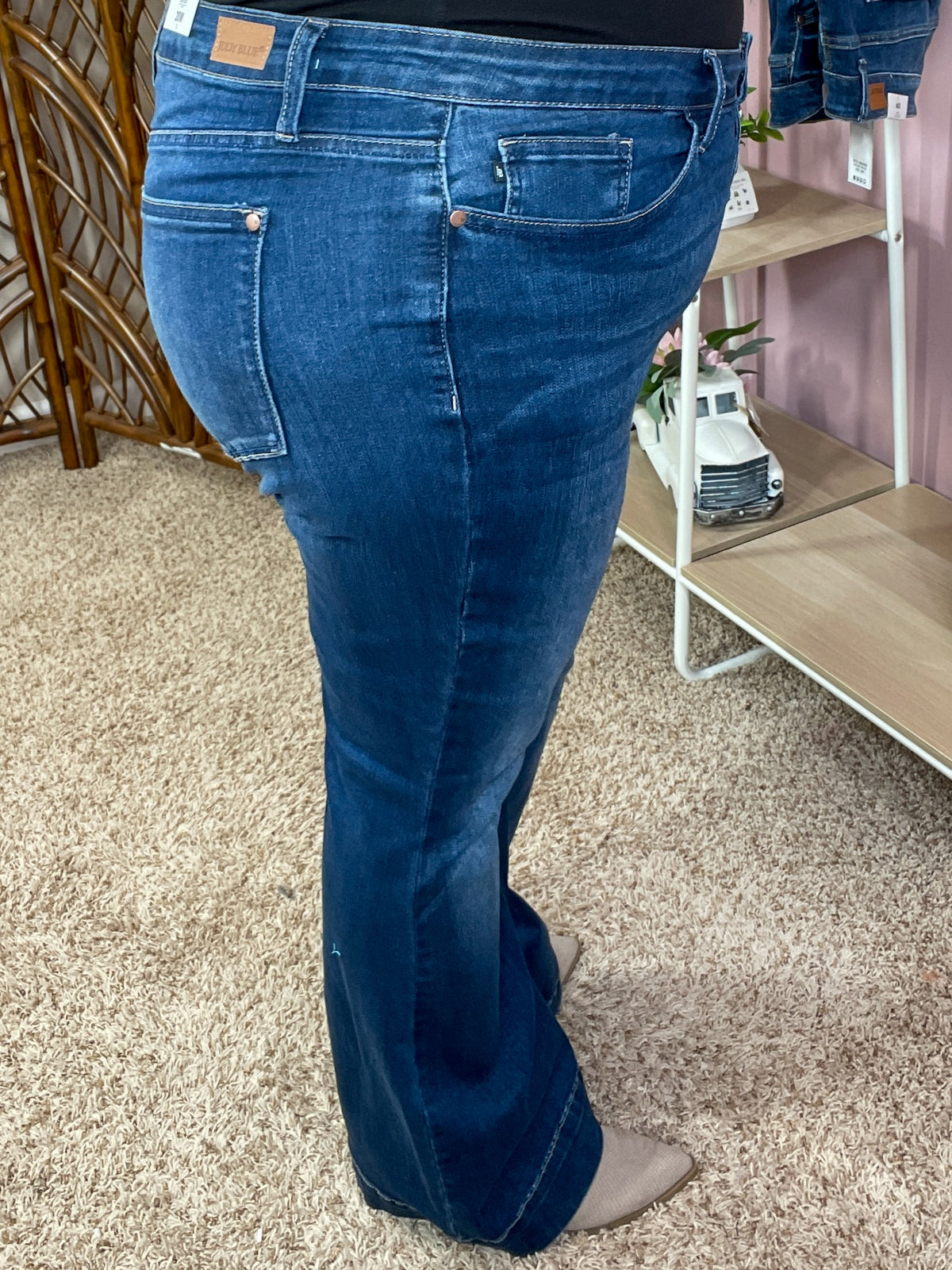 It Was a Setup High Waist Button Fly Trouser - Judy Blue